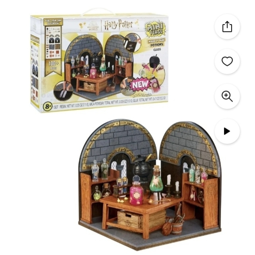 Warner Bros. Harry Potter Potions Class Building Set - Black, Brown, Gold